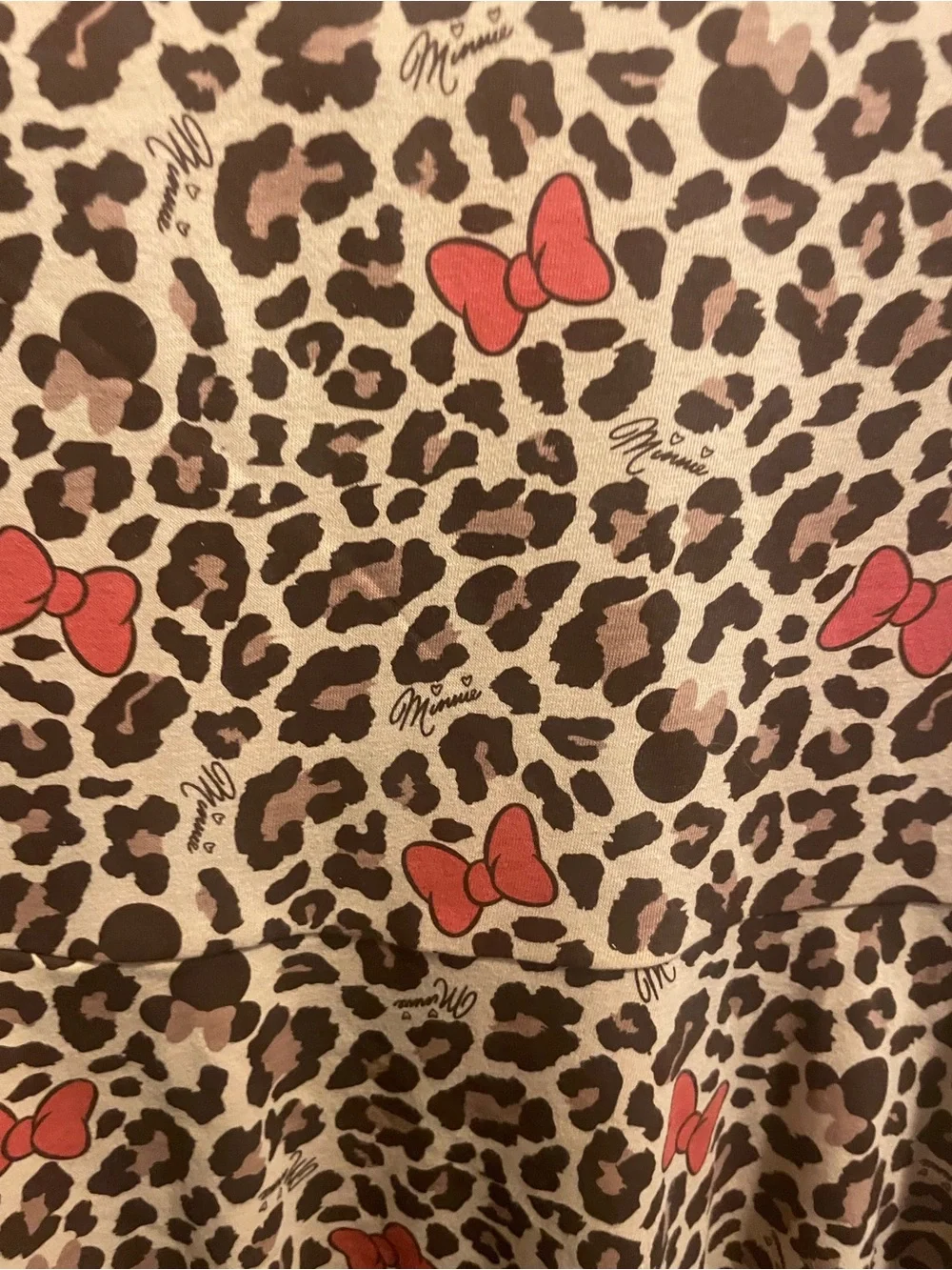 Disney Minnie Mouse Girls Size 8 Leopard Print Skater Dress NWT